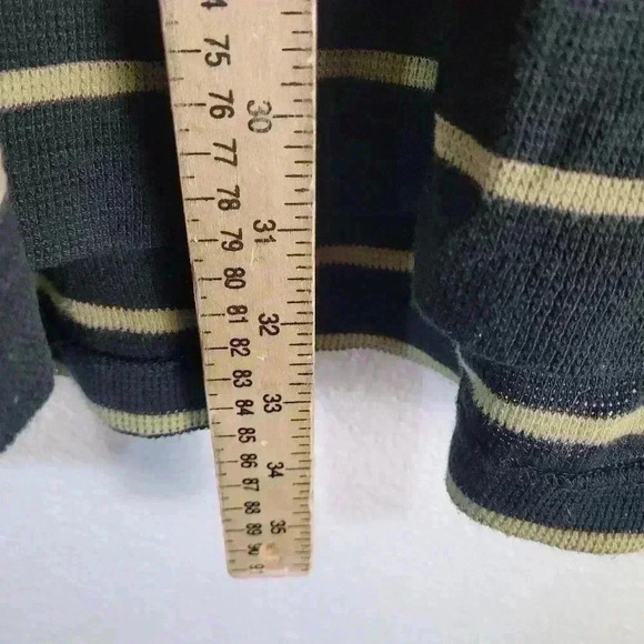Vintage Polo Ralph Lauren Polo Black and Yellow Striped Sz XXL - Picture 6 of 6